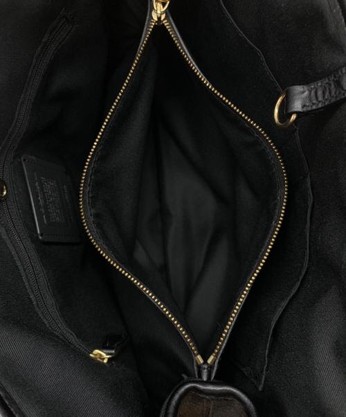 COACH（コーチ）COACH (コーチ) トートバッグ ブラウン×ブラックの古着・服飾アイテム