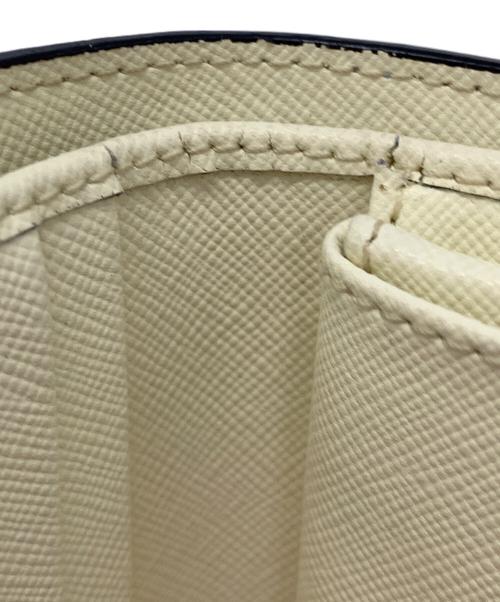 MARNI（マルニ）MARNI (マルニ) トランク バイフォールドウォレット ブルー×ホワイトの古着・服飾アイテム