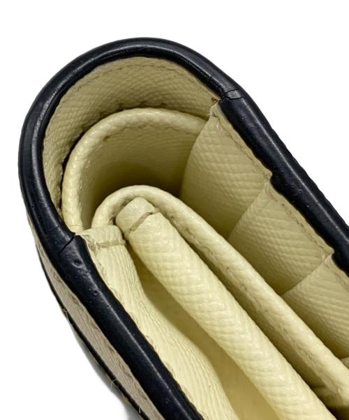 MARNI（マルニ）MARNI (マルニ) トランク バイフォールドウォレット ブルー×ホワイトの古着・服飾アイテム