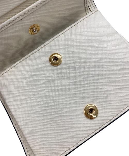 MARNI（マルニ）MARNI (マルニ) トランク バイフォールドウォレット ブルー×ホワイトの古着・服飾アイテム