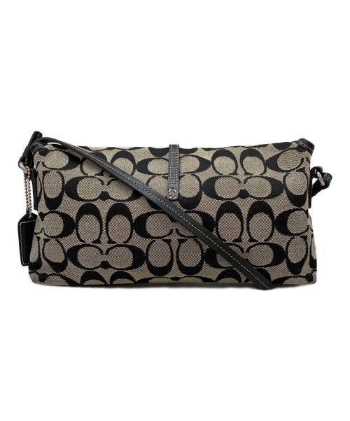 COACH（コーチ）COACH (コーチ) クリップデミポーチ ブラック×グレーの古着・服飾アイテム