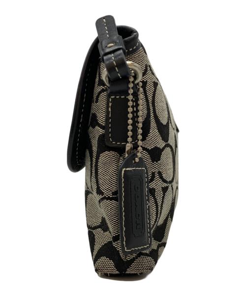 COACH（コーチ）COACH (コーチ) クリップデミポーチ ブラック×グレーの古着・服飾アイテム