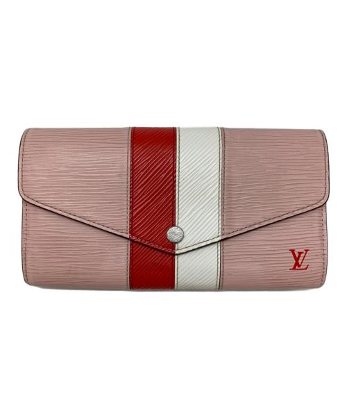 LOUIS VUITTON（ルイ ヴィトン）LOUIS VUITTON (ルイ ヴィトン) エピストライプ ポルトフォイユ・サラ ローズ・バレリーヌの古着・服飾アイテム