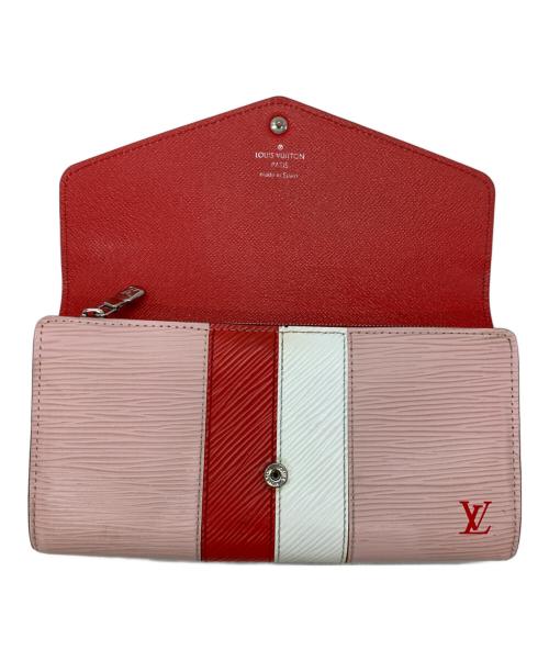 LOUIS VUITTON（ルイ ヴィトン）LOUIS VUITTON (ルイ ヴィトン) エピストライプ ポルトフォイユ・サラ ローズ・バレリーヌの古着・服飾アイテム