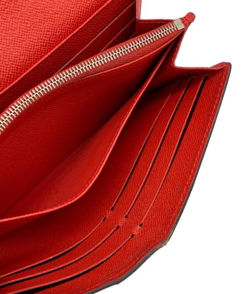 LOUIS VUITTON（ルイ ヴィトン）LOUIS VUITTON (ルイ ヴィトン) エピストライプ ポルトフォイユ・サラ ローズ・バレリーヌの古着・服飾アイテム