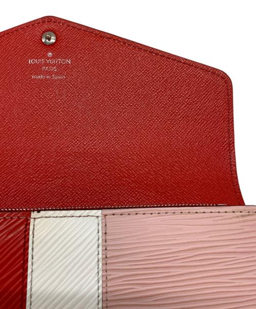 LOUIS VUITTON（ルイ ヴィトン）LOUIS VUITTON (ルイ ヴィトン) エピストライプ ポルトフォイユ・サラ ローズ・バレリーヌの古着・服飾アイテム