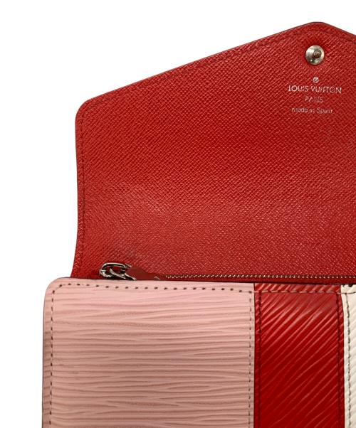LOUIS VUITTON（ルイ ヴィトン）LOUIS VUITTON (ルイ ヴィトン) エピストライプ ポルトフォイユ・サラ ローズ・バレリーヌの古着・服飾アイテム