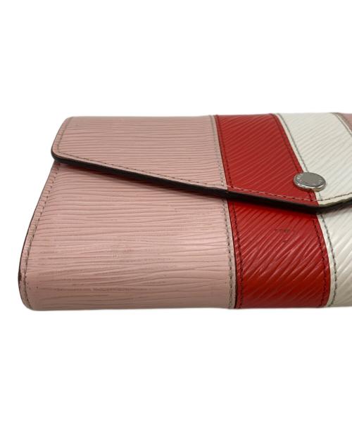 LOUIS VUITTON（ルイ ヴィトン）LOUIS VUITTON (ルイ ヴィトン) エピストライプ ポルトフォイユ・サラ ローズ・バレリーヌの古着・服飾アイテム