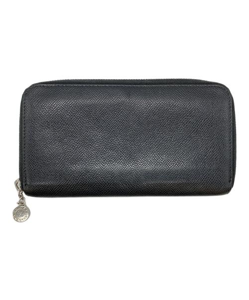 BVLGARI（ブルガリ）BVLGARI (ブルガリ) ラウンドファスナー財布 ブラックの古着・服飾アイテム