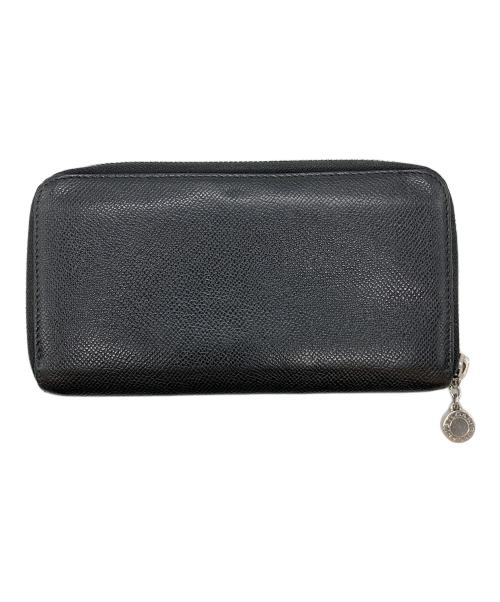BVLGARI（ブルガリ）BVLGARI (ブルガリ) ラウンドファスナー財布 ブラックの古着・服飾アイテム