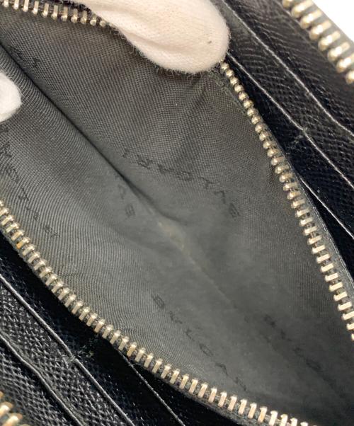 BVLGARI（ブルガリ）BVLGARI (ブルガリ) ラウンドファスナー財布 ブラックの古着・服飾アイテム