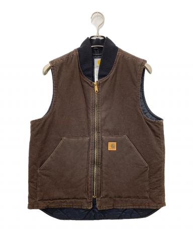 中古・古着通販】CarHartt (カーハート) ダックベスト ブラウン サイズ