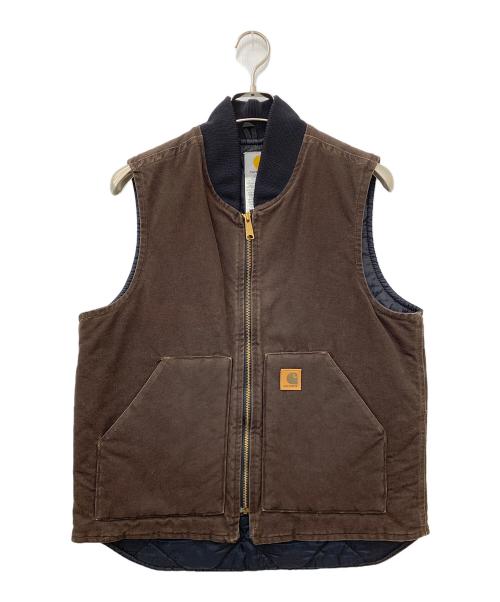 CarHartt（カーハート）CarHartt (カーハート) ダックベスト ブラウン サイズ:Mの古着・服飾アイテム