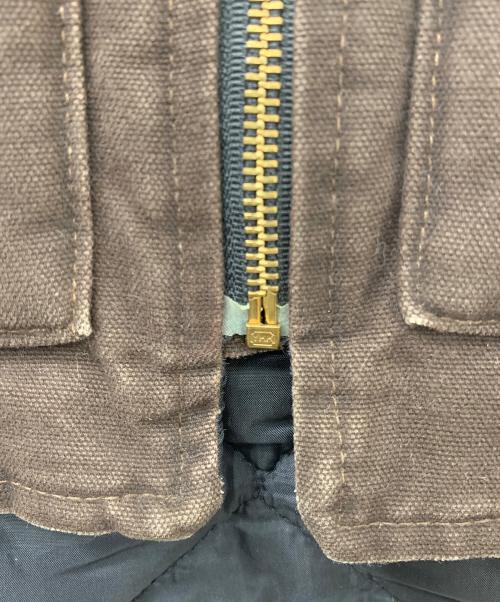 CarHartt（カーハート）CarHartt (カーハート) ダックベスト ブラウン サイズ:Mの古着・服飾アイテム