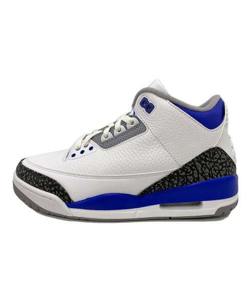 NIKE（ナイキ）NIKE (ナイキ) AIR JORDAN3 ホワイト×ブルー サイズ:27の古着・服飾アイテム