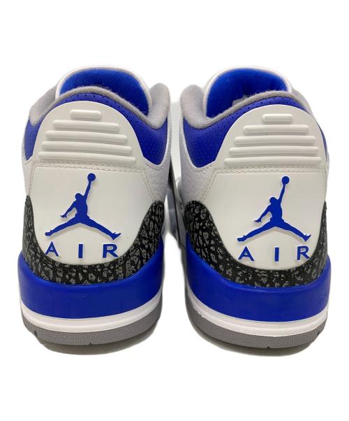 NIKE（ナイキ）NIKE (ナイキ) AIR JORDAN3 ホワイト×ブルー サイズ:27の古着・服飾アイテム