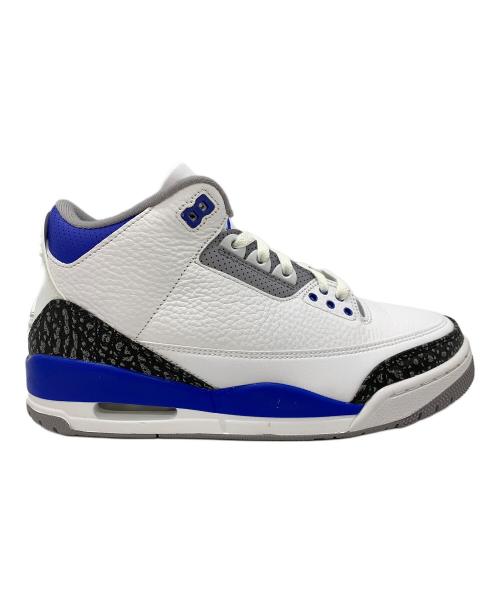 NIKE（ナイキ）NIKE (ナイキ) AIR JORDAN3 ホワイト×ブルー サイズ:27の古着・服飾アイテム