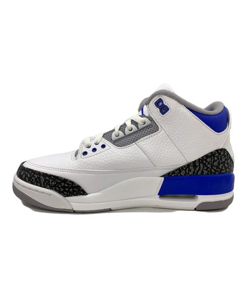 NIKE（ナイキ）NIKE (ナイキ) AIR JORDAN3 ホワイト×ブルー サイズ:27の古着・服飾アイテム
