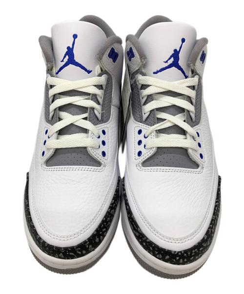 NIKE（ナイキ）NIKE (ナイキ) AIR JORDAN3 ホワイト×ブルー サイズ:27の古着・服飾アイテム