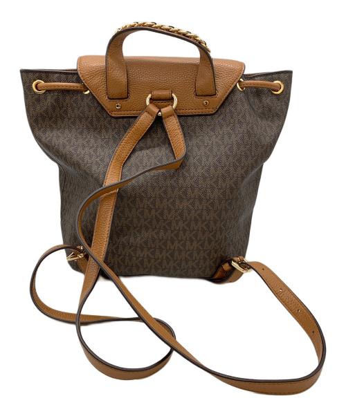 MICHAEL KORS（マイケルコース）MICHAEL KORS (マイケルコース) リュック ブラウンの古着・服飾アイテム