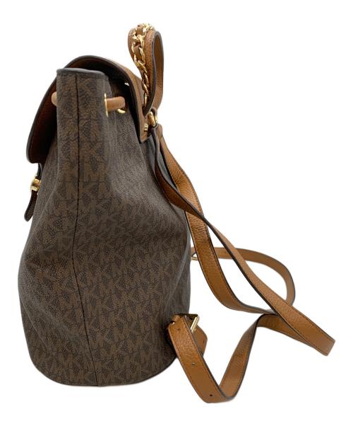 MICHAEL KORS（マイケルコース）MICHAEL KORS (マイケルコース) リュック ブラウンの古着・服飾アイテム