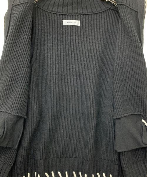 melt the lady（メルトザレディ）MELT THE LADY (メルトザレディ) ジップアップニット ブラック サイズ:Fの古着・服飾アイテム