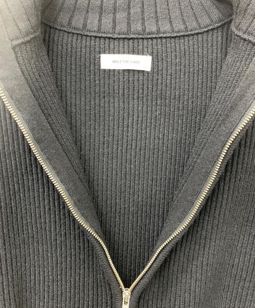 melt the lady（メルトザレディ）MELT THE LADY (メルトザレディ) ジップアップニット ブラック サイズ:Fの古着・服飾アイテム