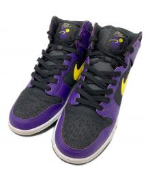 NIKE（ナイキ）の古着「Dunk High EMB "Lakers"」｜ブラック×パープル