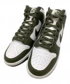 NIKEナイキ）の古着「Dunk High Retro」｜ホワイト×グリーン