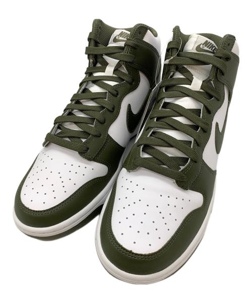 NIKE（ナイキ）NIKE (ナイキ) Dunk High Retro ホワイト×グリーン サイズ:27.5の古着・服飾アイテム