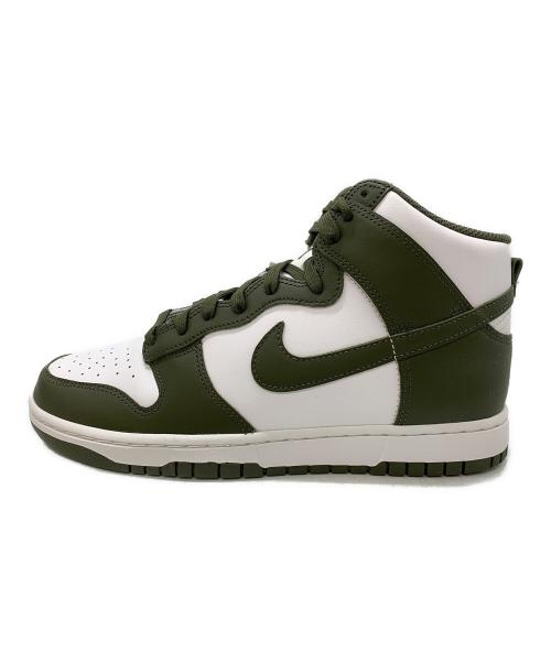 NIKE（ナイキ）NIKE (ナイキ) Dunk High Retro ホワイト×グリーン サイズ:27.5の古着・服飾アイテム