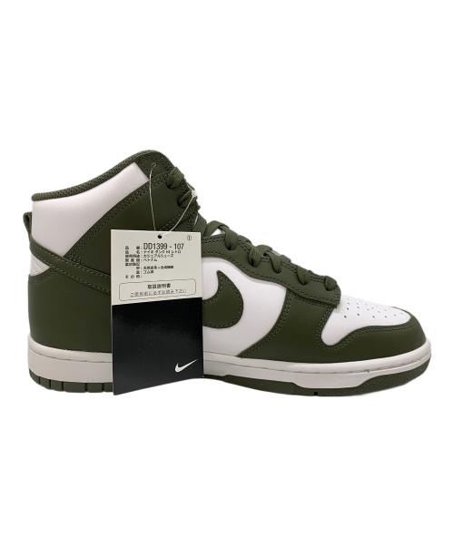 NIKE（ナイキ）NIKE (ナイキ) Dunk High Retro ホワイト×グリーン サイズ:27.5の古着・服飾アイテム
