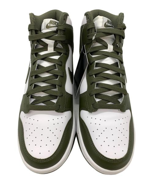 NIKE（ナイキ）NIKE (ナイキ) Dunk High Retro ホワイト×グリーン サイズ:27.5の古着・服飾アイテム