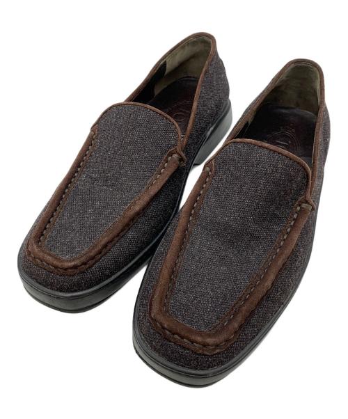 TOD'S（トッズ）TOD'S (トッズ) ゴンミーニ ローファー ブラウン サイズ:5の古着・服飾アイテム