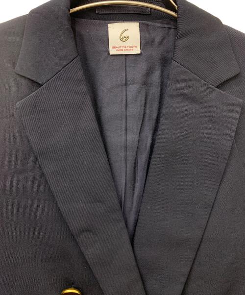 6(ROKU) BEAUTY&YOUTH（ロク ビューティーアンドユース）6(ROKU) BEAUTY&YOUTH (ロク ビューティーアンドユース) DOUBLE NAVY JACKET ネイビー サイズ:36の古着・服飾アイテム