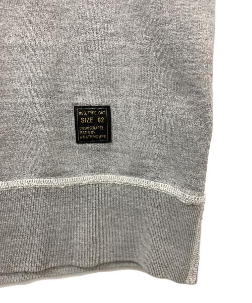 URSUS BAPE（アーサスベイプ）URSUS BAPE (アーサスベイプ) ラグランスウェット グレー サイズ:Mの古着・服飾アイテム