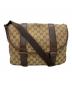 GUCCI（グッチ）の古着「GGキャンバス ショルダーバッグ」｜ベージュ×ブラウン