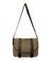 GUCCI (グッチ) GGキャンバス ショルダーバッグ ベージュ×ブラウン：20000円