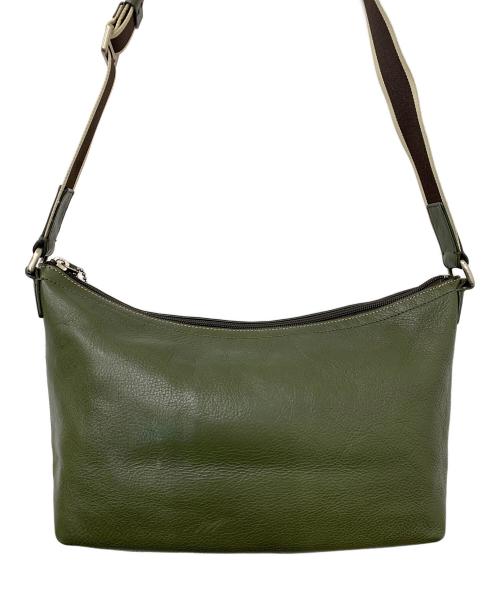 COACH（コーチ）COACH (コーチ) HERITAGE WEB LEATHER ショルダーバッグ グリーンの古着・服飾アイテム