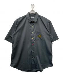 graniph×マクドナルド（グラニフ×マクドナルド）の古着「What's in the Burger ルーズフィット半袖シャツ」｜ブラック
