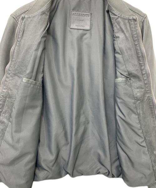 ALL SAINTS（オールセインツ）ALL SAINTS (オールセインツ) KINO LEATHER BOMBER ブラック サイズ:Lの古着・服飾アイテム