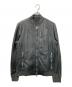 ALL SAINTS（オールセインツ）の古着「KINO LEATHER BOMBER」｜ブラック