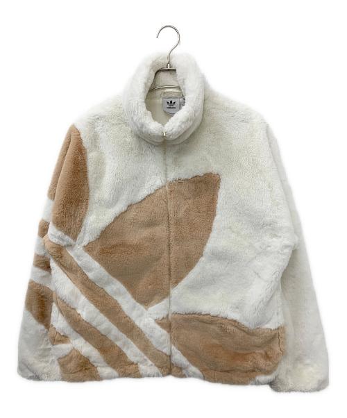 adidas（アディダス）adidas (アディダス) ファートラックジャケット ホワイト×ベージュ サイズ:Mの古着・服飾アイテム