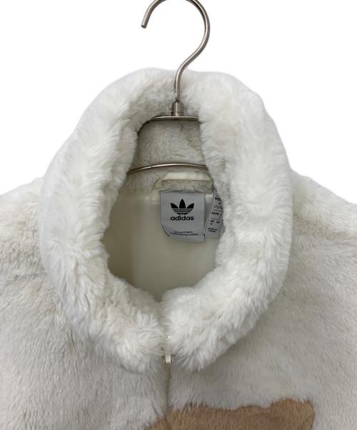 adidas（アディダス）adidas (アディダス) ファートラックジャケット ホワイト×ベージュ サイズ:Mの古着・服飾アイテム