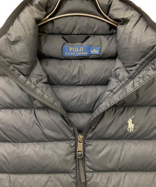 POLO RALPH LAUREN（ポロ・ラルフローレン）POLO RALPH LAUREN (ポロ・ラルフローレン) ダウンベスト ブラック サイズ:Mの古着・服飾アイテム