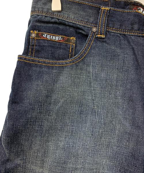 TRIBAL（トライバル）TRIBAL (トライバル) デニムハーフパンツ インディゴ サイズ:34の古着・服飾アイテム