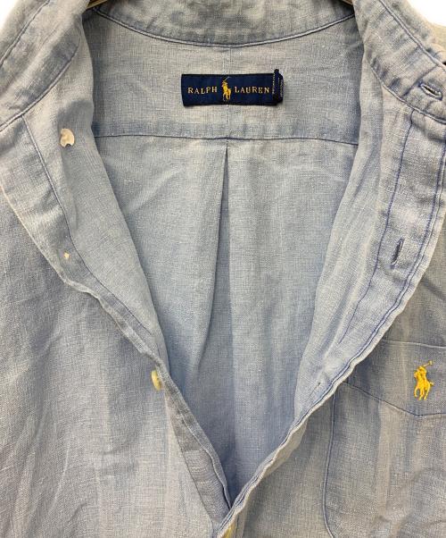 POLO RALPH LAUREN（ポロ・ラルフローレン）POLO RALPH LAUREN (ポロ・ラルフローレン) リネンシャツ スカイブルー サイズ:Lの古着・服飾アイテム