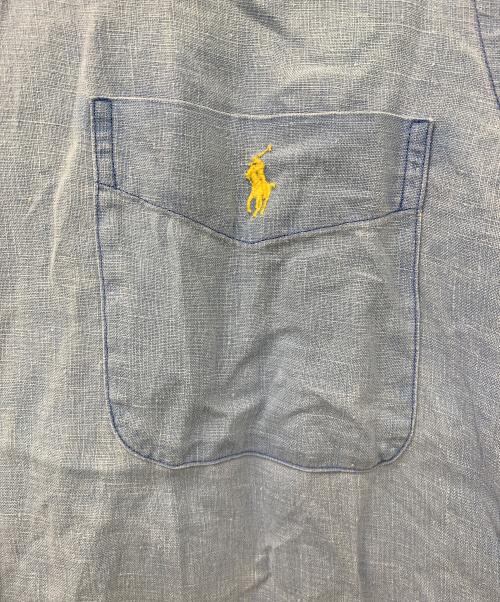 POLO RALPH LAUREN（ポロ・ラルフローレン）POLO RALPH LAUREN (ポロ・ラルフローレン) リネンシャツ スカイブルー サイズ:Lの古着・服飾アイテム