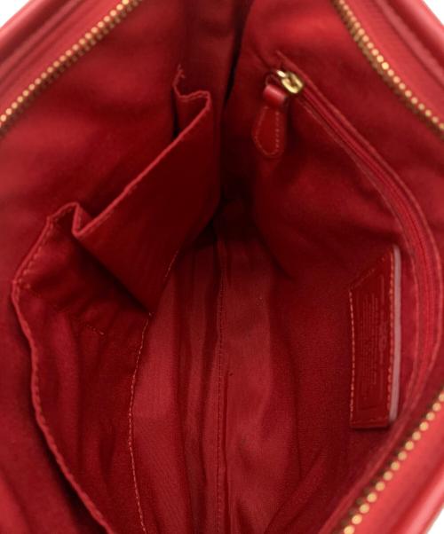 COACH（コーチ）COACH (コーチ) ショルダーバッグ ブラウン×レッドの古着・服飾アイテム