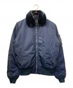 ALPHAアルファ）の古着「B-15 ジャケット」｜ネイビー